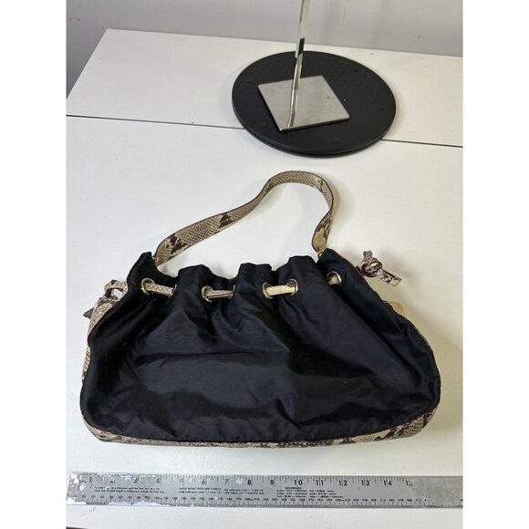 KATE SPADE Gold Coast Maryanne Large Quilted Snakeskin Python Leather Tote Purse - Picture 7 of 8